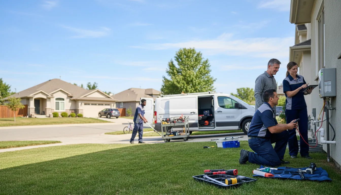 Tankless water heater service in Brenham, TX